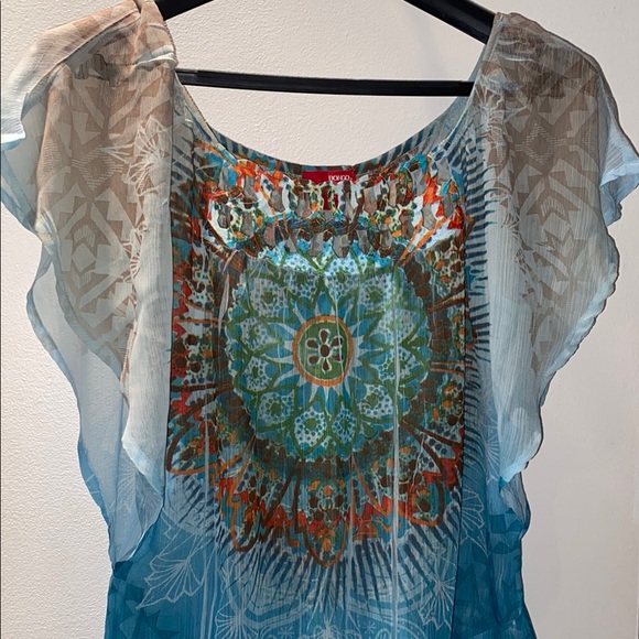 BONGO Tops - Vintage Bongo Sheer Boho Chic Women’s Top